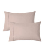 Organic Cotton 300TC Percale Pillowcases Set of 2 Pale Pink