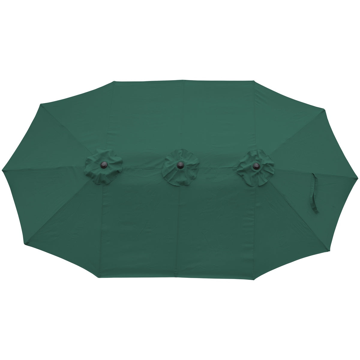  Northlight 15' Outdoor Patio Market Umbrella With Hand Crank  Green - Green - Bonton