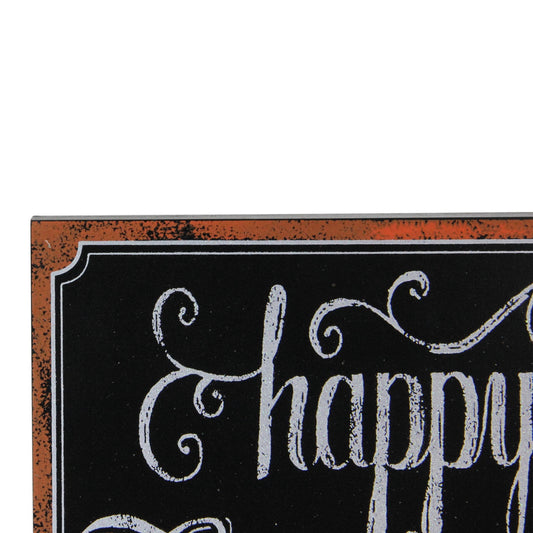 14" Holiday Inspired Framed "Happy Thanksgiving" Chalkboard Wall Art