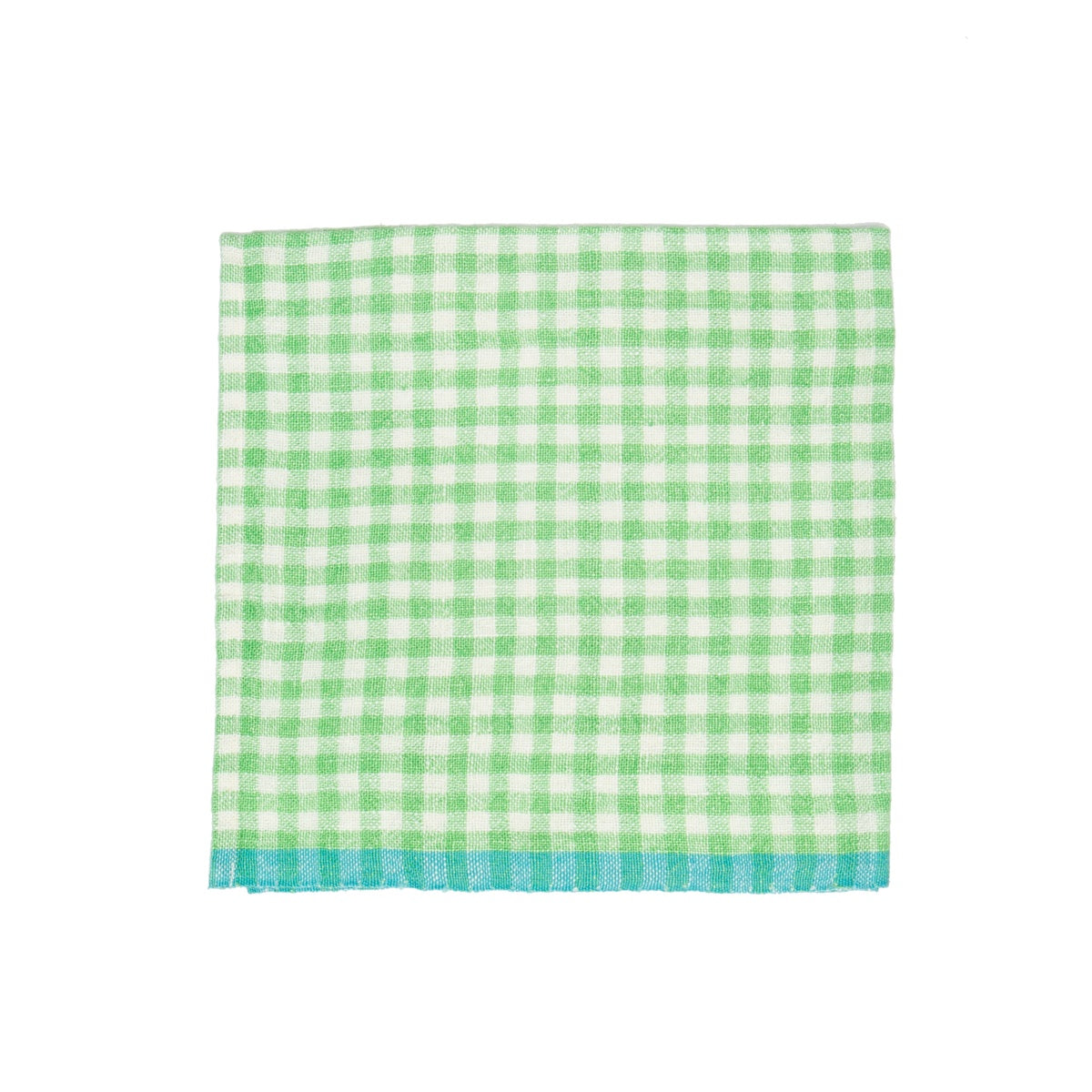  Caravan Two-Tone Gingham Napkins, Set of 4 - Natural & Dijon - Bonton