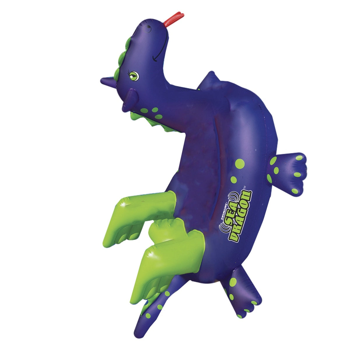  Swim Central Inflatable Purple and Green Sea Dragon Swimming Pool Float  89-Inch - Default Title - Bonton
