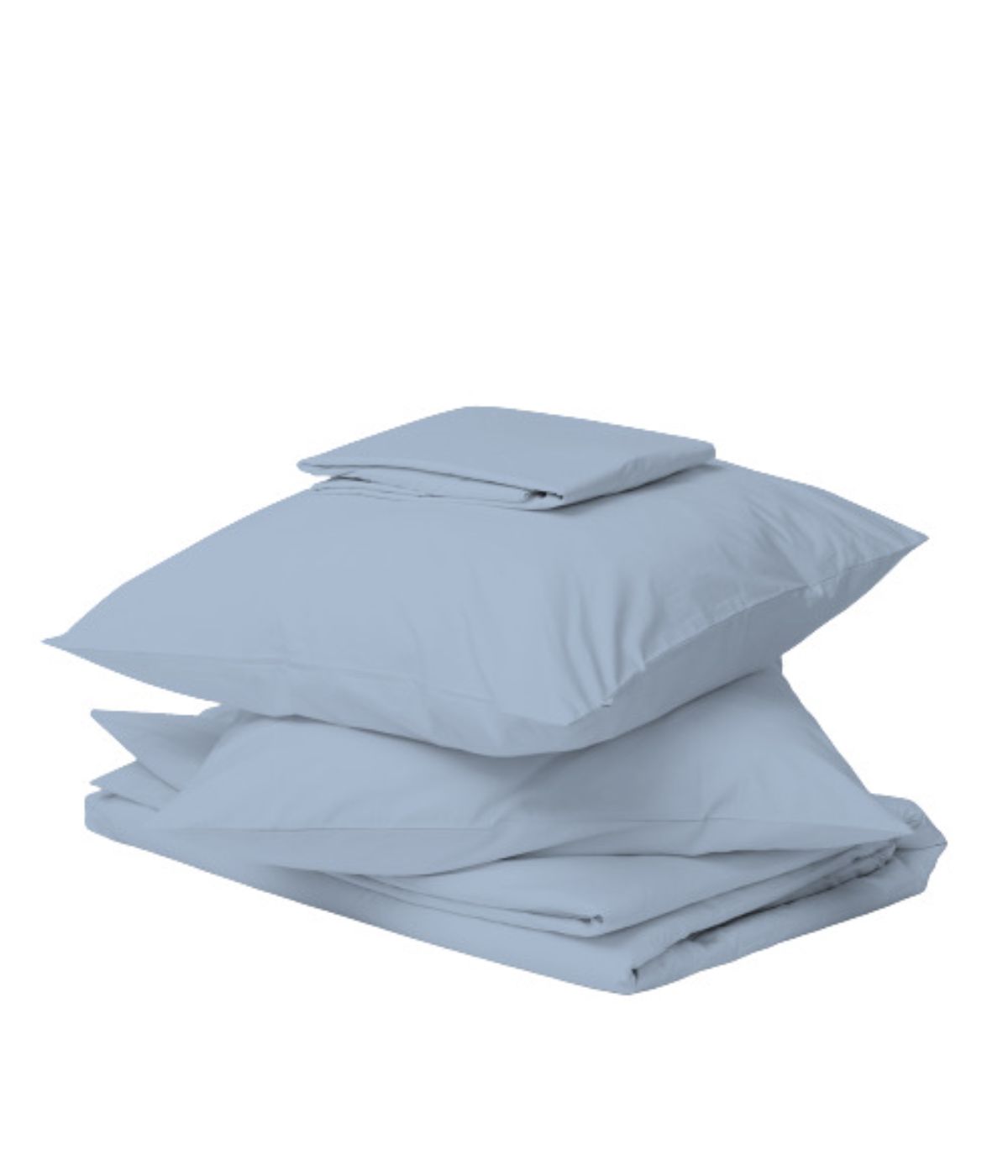  Purity Home Organic Cotton 144 Thread Count Percale Sheet Set Light Blue - Light Blue - Bonton