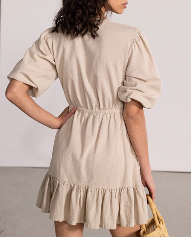 Front Tie V-Neck Cover Up Dress