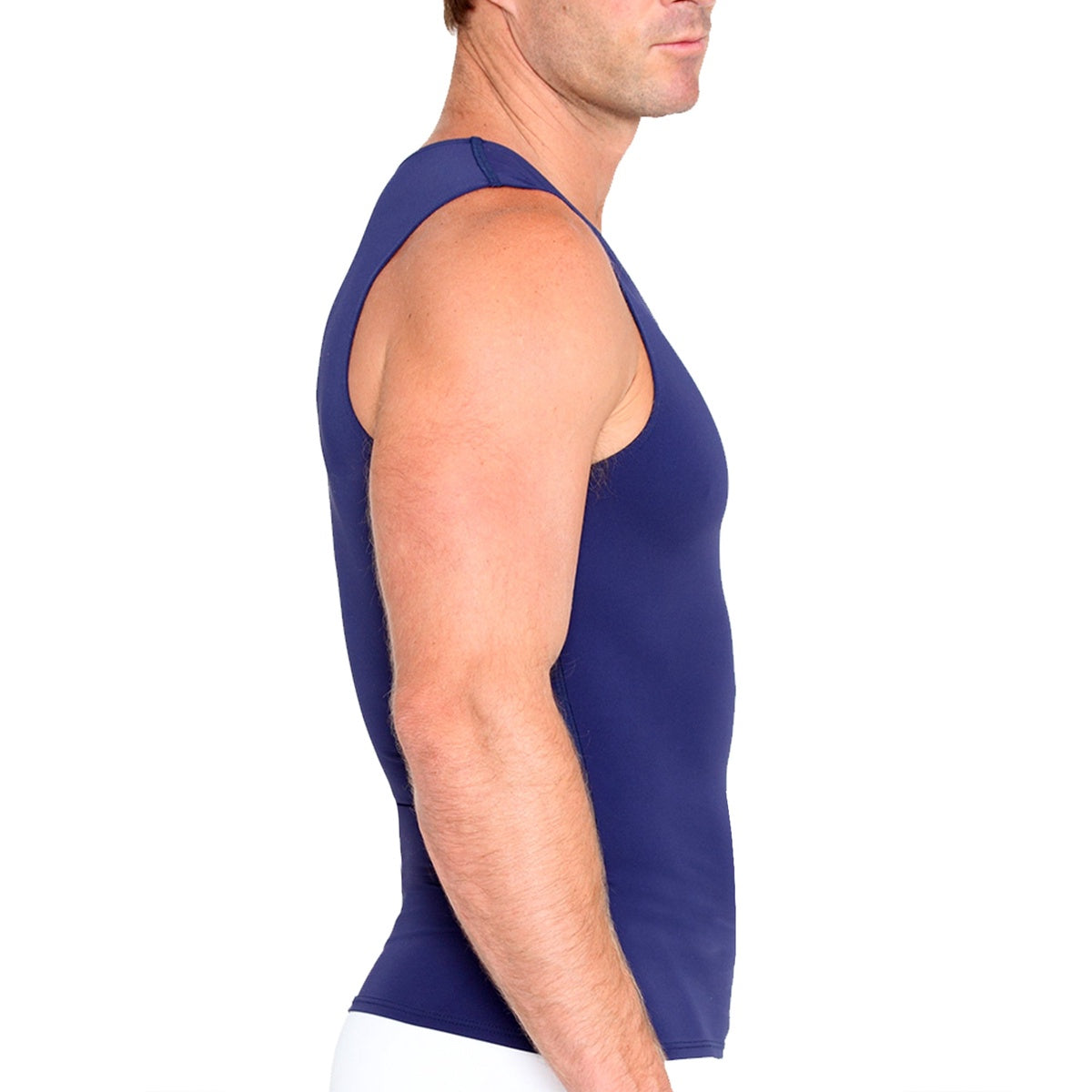  InstantFigure Insta Slim Compression Sleeveless V-Neck Tank VS00N1 - White - Bonton