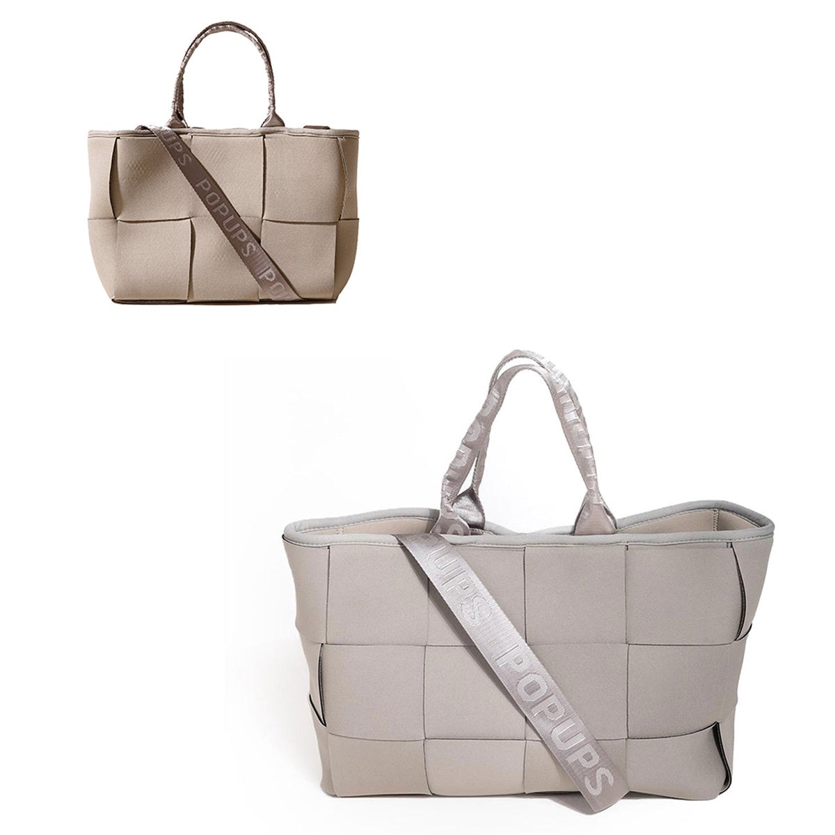  Pop Ups Brand Icon Tote + Mini Icon Tote - Taupe - Default Title - Bonton