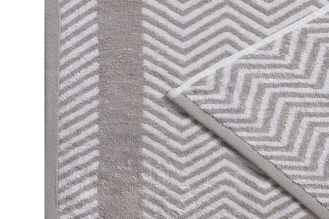 Kathy Ireland 6 Piece Chevron Jacquard Towel Set With Lets Dry