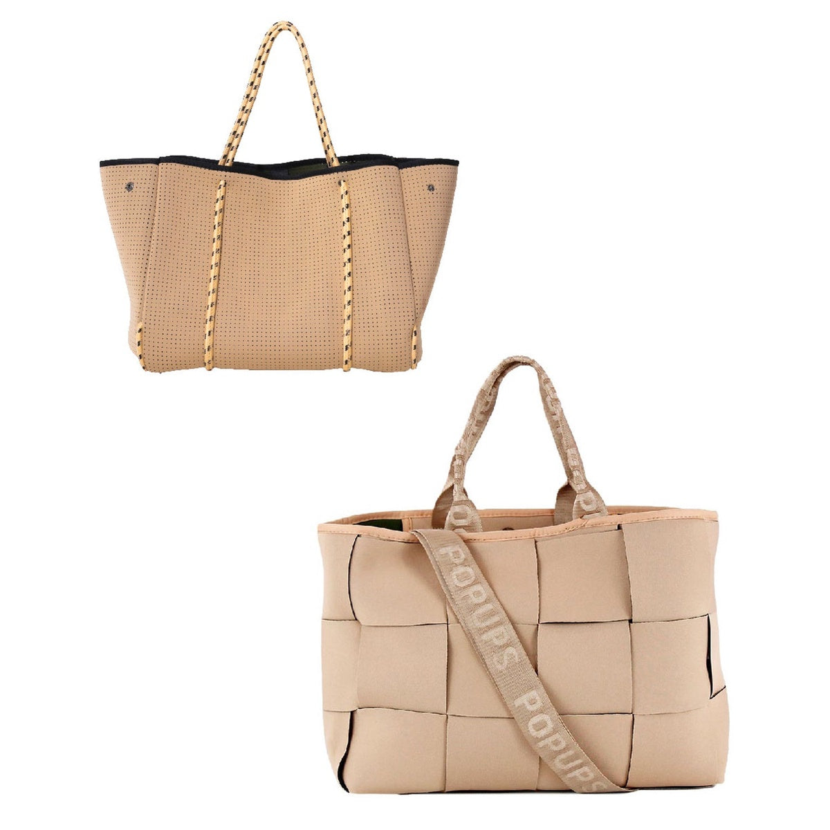  Pop Ups Brand Icon Tote + Everyday Tote - Tan - Default Title - Bonton