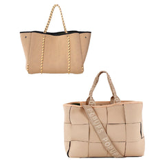 Icon Tote + Everyday Tote - Tan