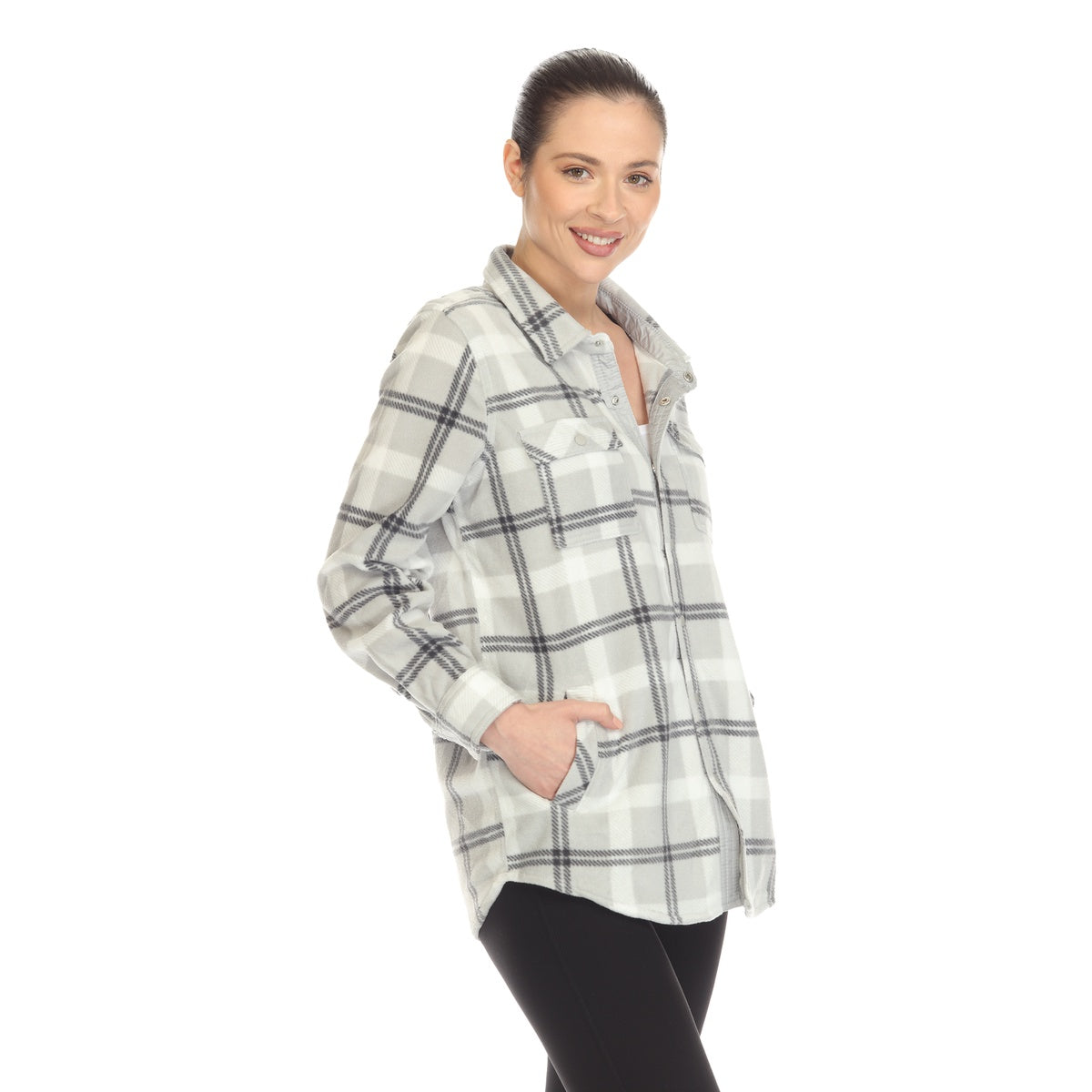  White Mark Women's Flannel Plaid Shirts - S - Bonton