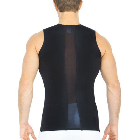 Insta Slim Compression Side & Back Mesh Panel Sleeveless Crew Neck MSC2307