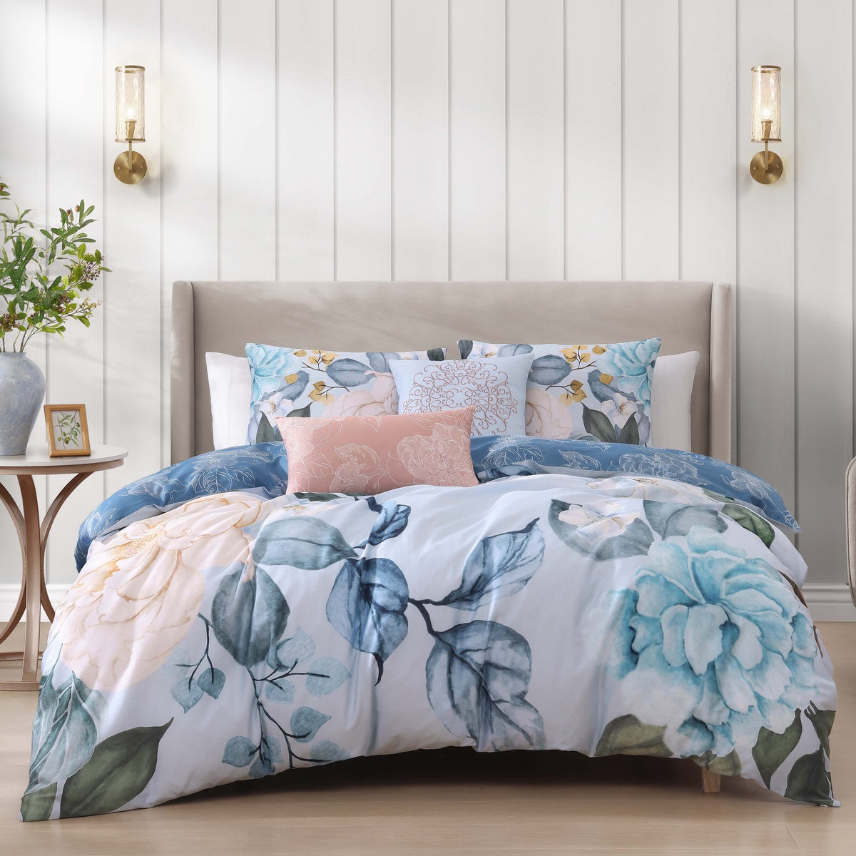  Bebejan Garden in the Sky 5 Piece Reversible Comforter Set - QUEEN - Bonton