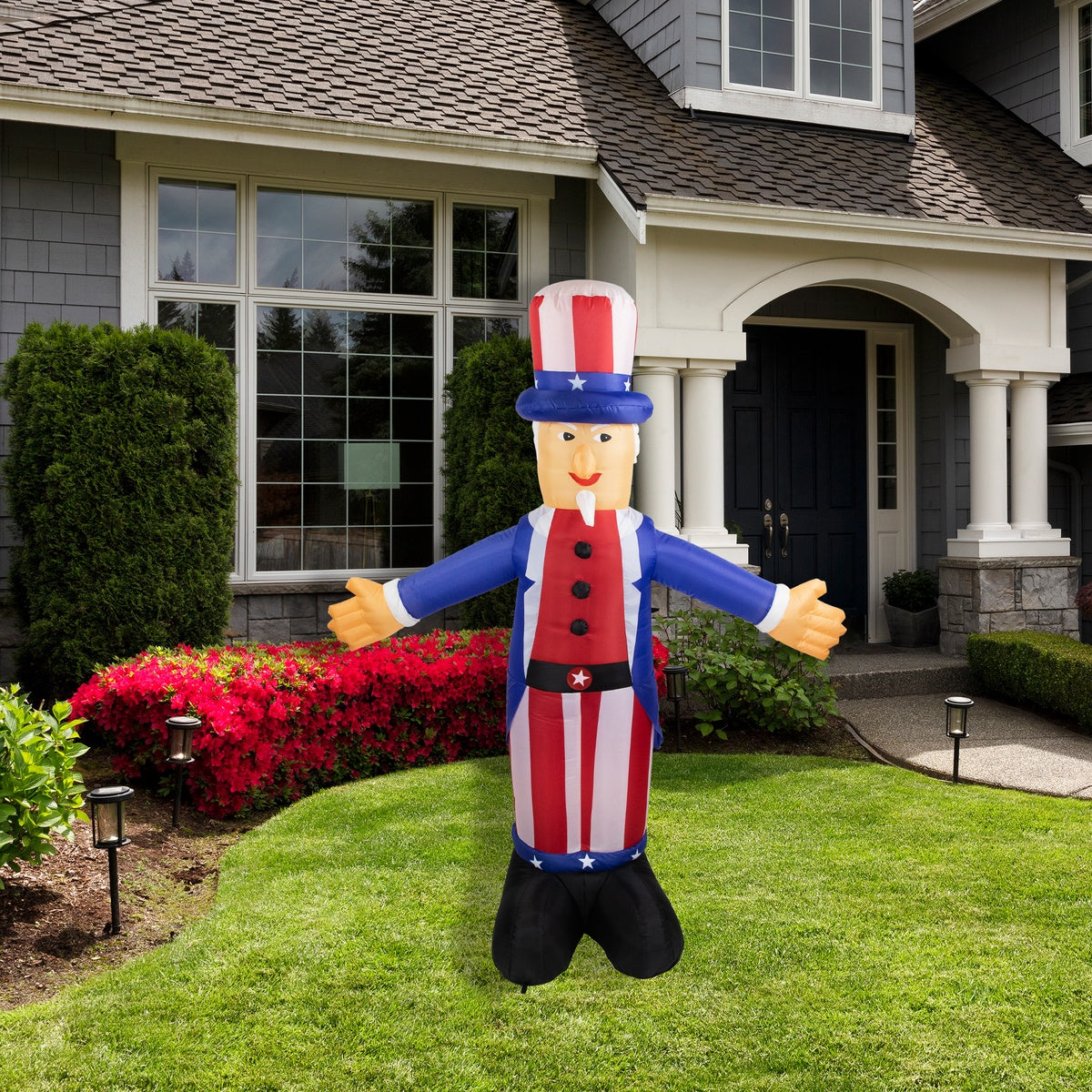  Northlight Lighted Inflatable Uncle Sam Patriotic Outdoor Decoration - 6' - Default Title - Bonton