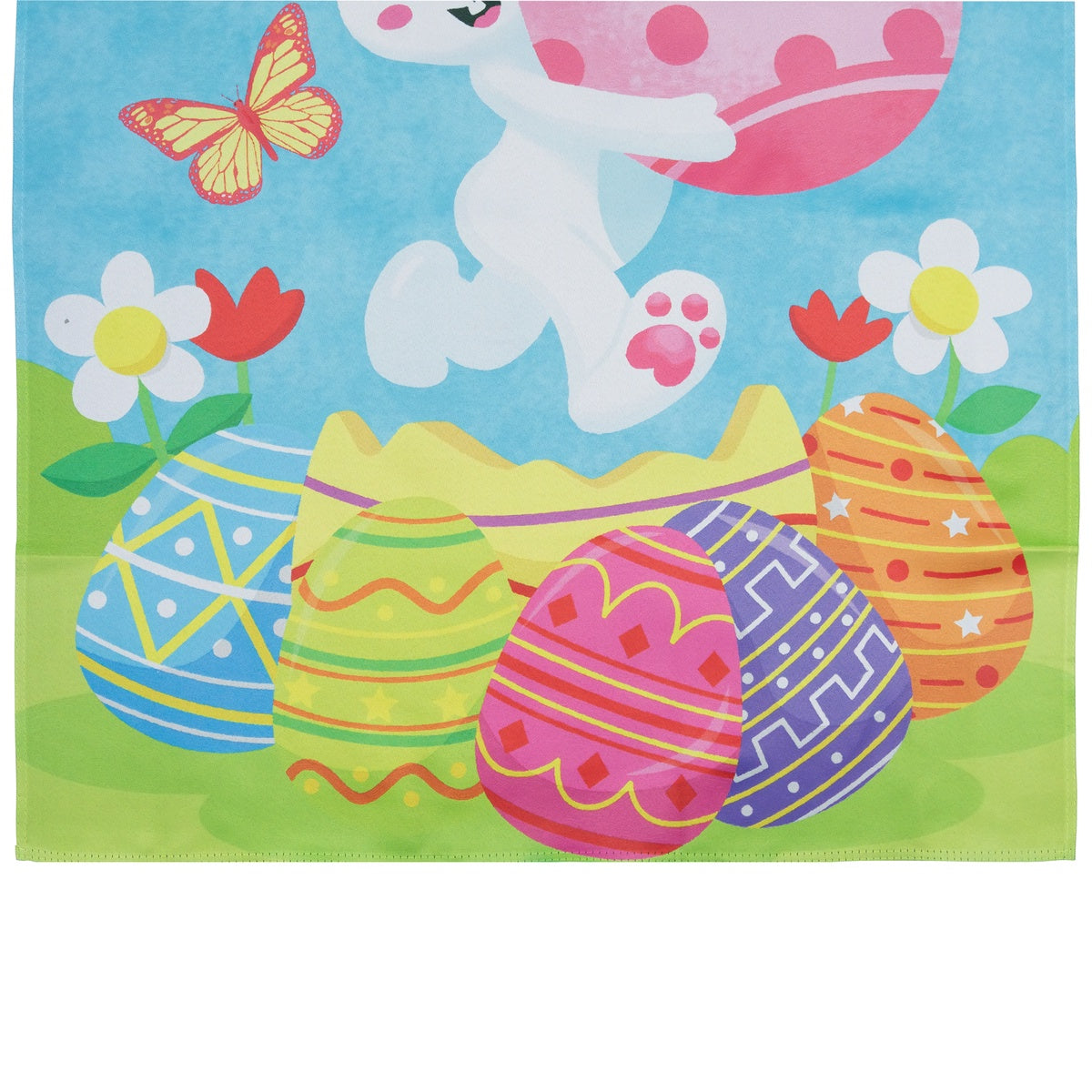  Northlight Happy Easter Bunny With Eggs Outdoor House Flag 28
