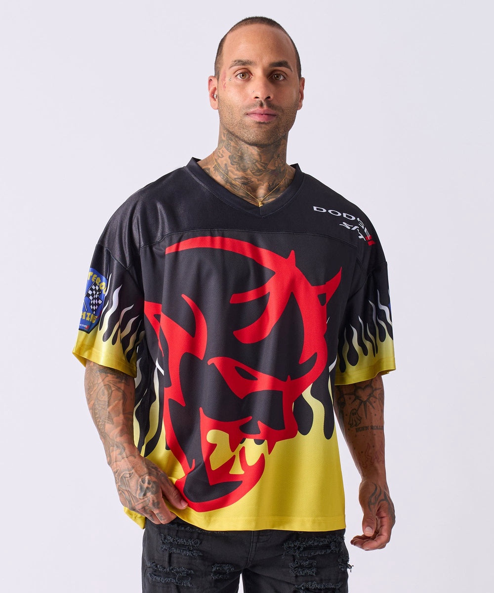  Reason Clothing Dodge Football Jersey - Black - BLACK - Bonton