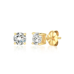 1ct Brilliant Stud Earrings in Gold