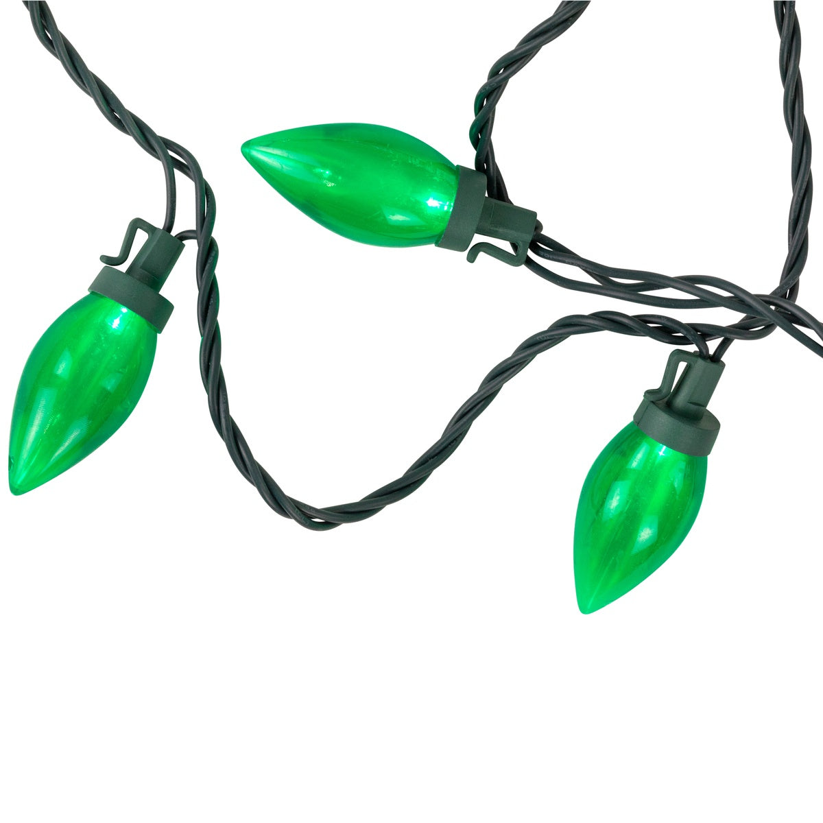  Northlight 25ct Green LED C9 Christmas Light Set - 16ft Green Wire - Default Title - Bonton