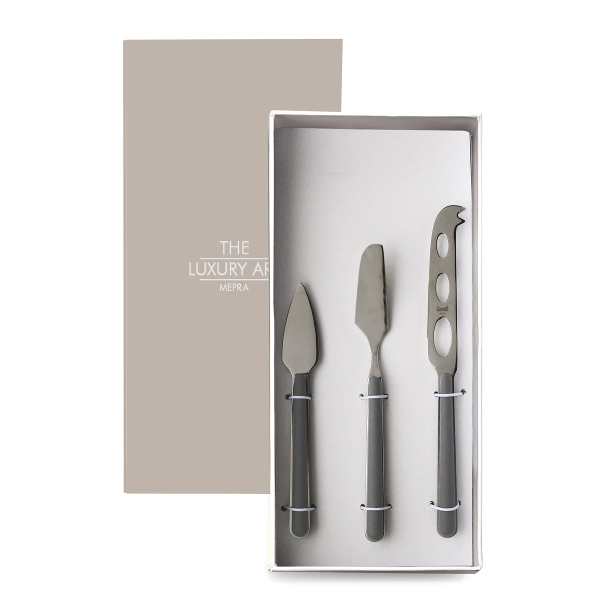  Mepra Fantasia Cheese Knives - Vicuna - Bonton