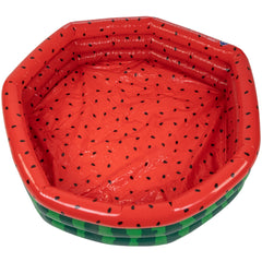 47" Inflatable Round 3 Ring Watermelon Kiddie Swimming Pool