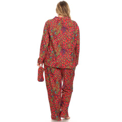 Plus Size Three-Piece Pajama Set