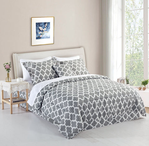Bibb Home 8 Piece Comforter Set