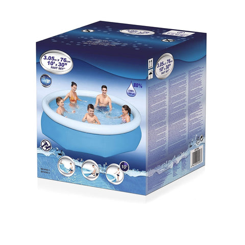 10ft Round Inflatable Easy Set Kids Swimming Pool With Filter Pump