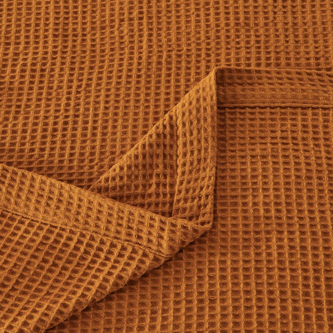 Patina Vie Maison 100% Cotton All-Season Waffle Weave Knit Throw Blanket