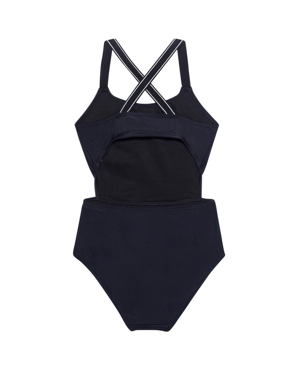  Gottex Kids Hearts Round Neck Cut Out One Piece Swimsuit - GOTTEX KIDS HEARTS BLACK - Bonton
