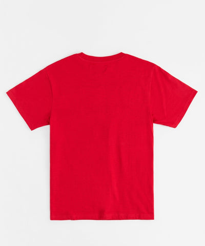 Plus Size Pablo Cartoon Applique Short Sleeve Tee - Red