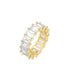  By Adina Eden Baguette Eternity Band Gold - Gold - Bonton