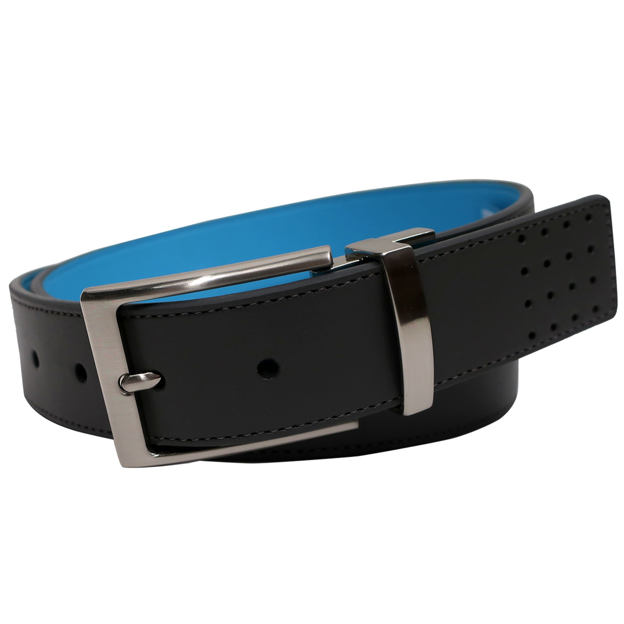  Arnold Palmer Arnold Palmer Perforated Reversible Belt - 044 Gry/Blue Rev - Bonton