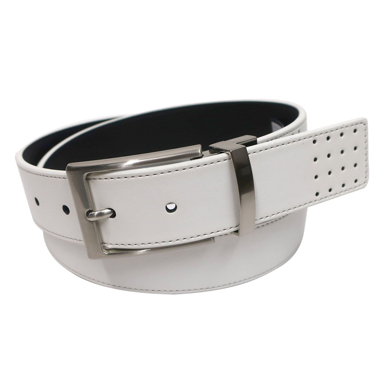  Arnold Palmer Arnold Palmer Perforated Reversible Belt - 044 Gry/Blue Rev - Bonton