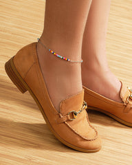 Iridiana Beaded Anklet