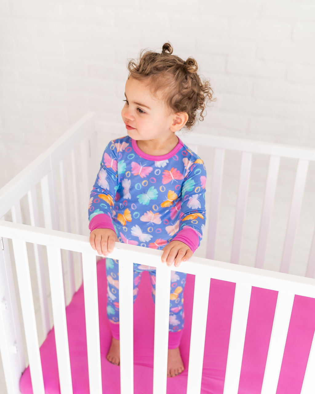  Laree + Co. Korrie Butterflies Bamboo 2-Piece Long Sleeve Set - 2T - Bonton