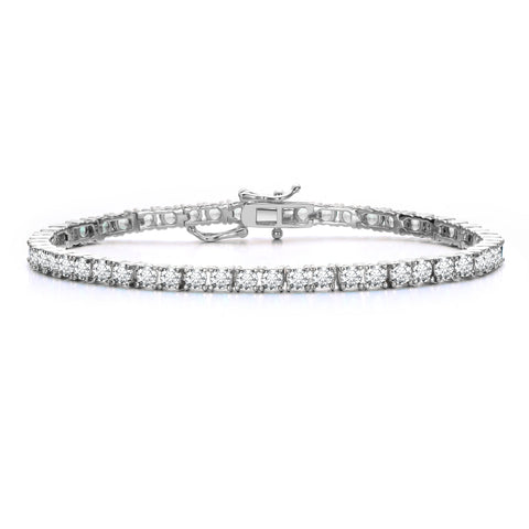 Genevive 4K Gold Plated Cubic Zirconia Tennis Bracelet in Emerald, Ruby, and Sapphire