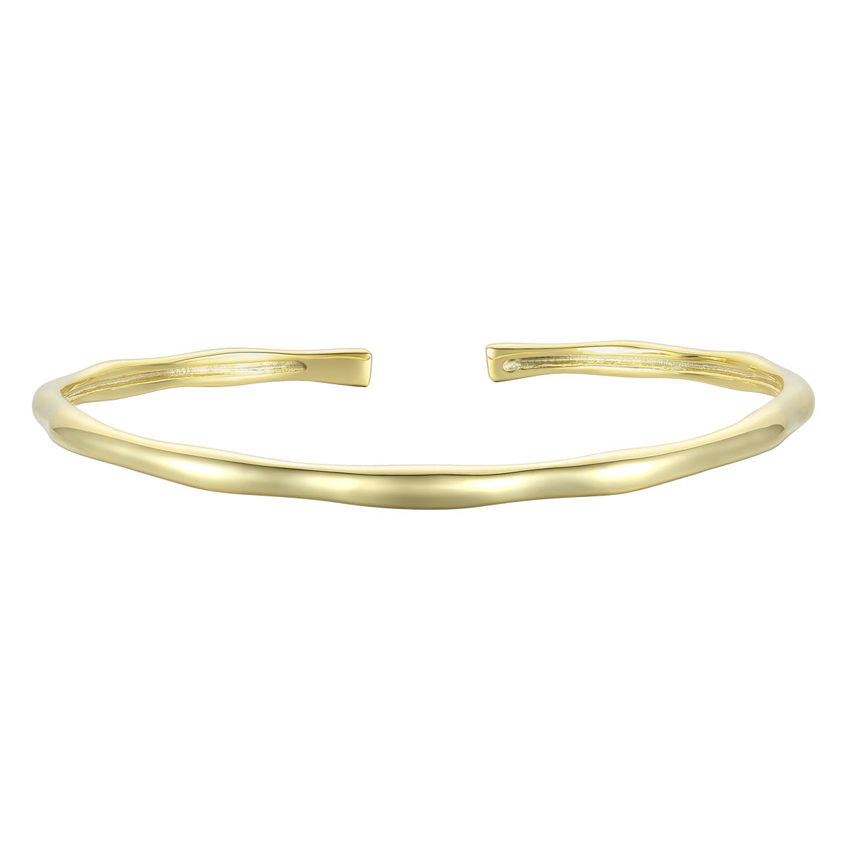  Genevive 14K Gold Plated Cuff Bracelet - Default Title - Bonton