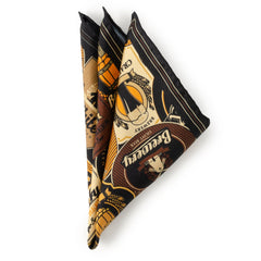 Beer Aficionado Black Multi Pocket Square