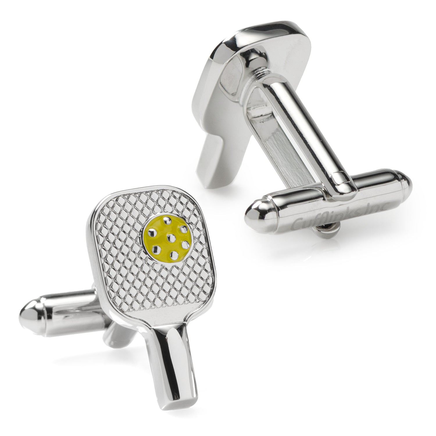  Cufflinks Pickleball Racket Silver Cufflinks - Default Title - Bonton