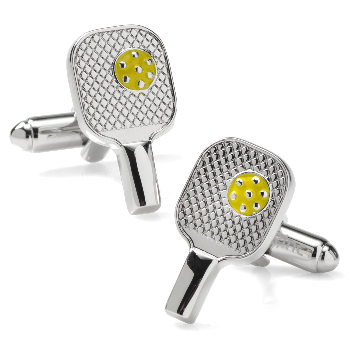  Cufflinks Pickleball Racket Silver Cufflinks - Default Title - Bonton