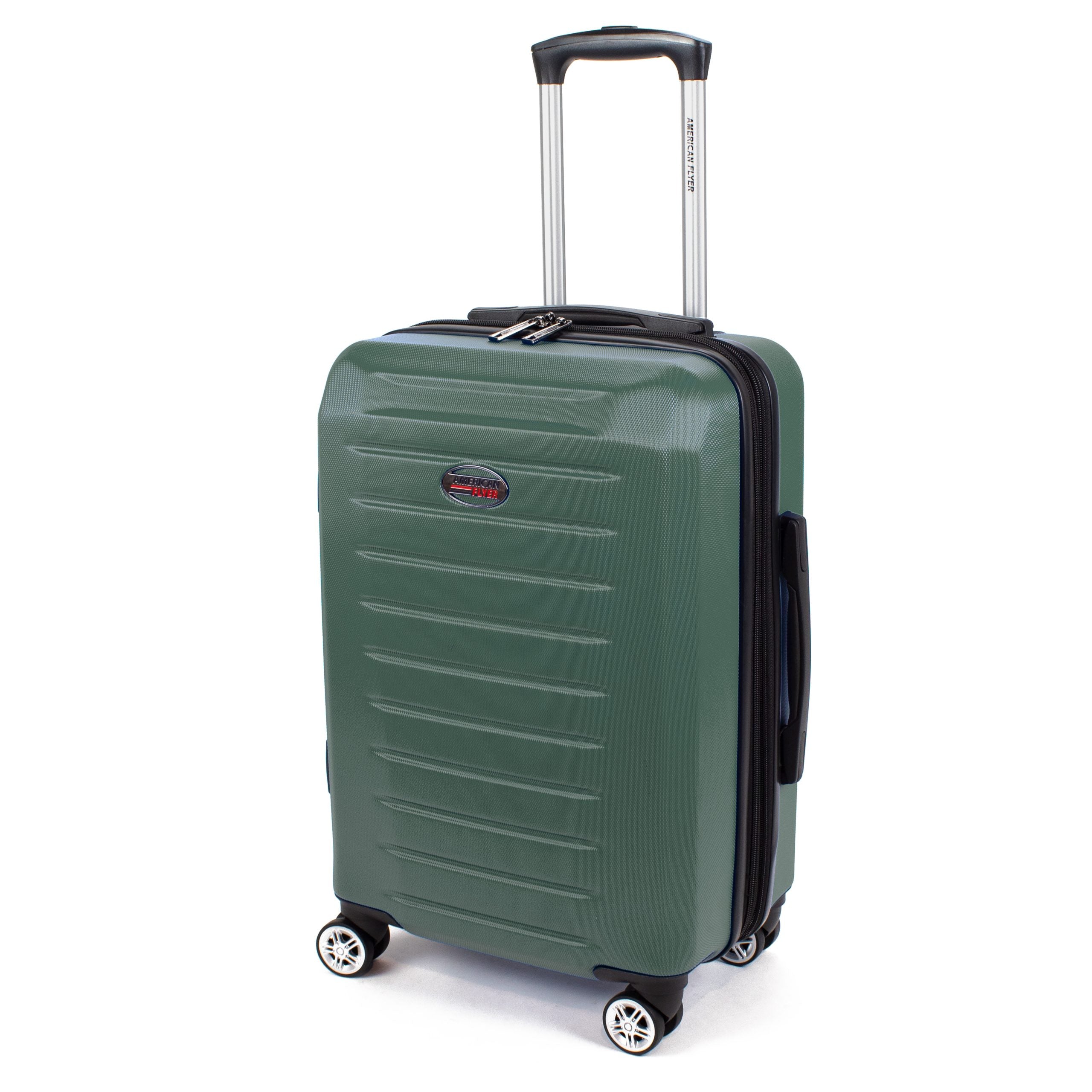  American Flyer American Flyer Seger 3-Piece Hardside Spinner Luggage Set - Plum - Bonton