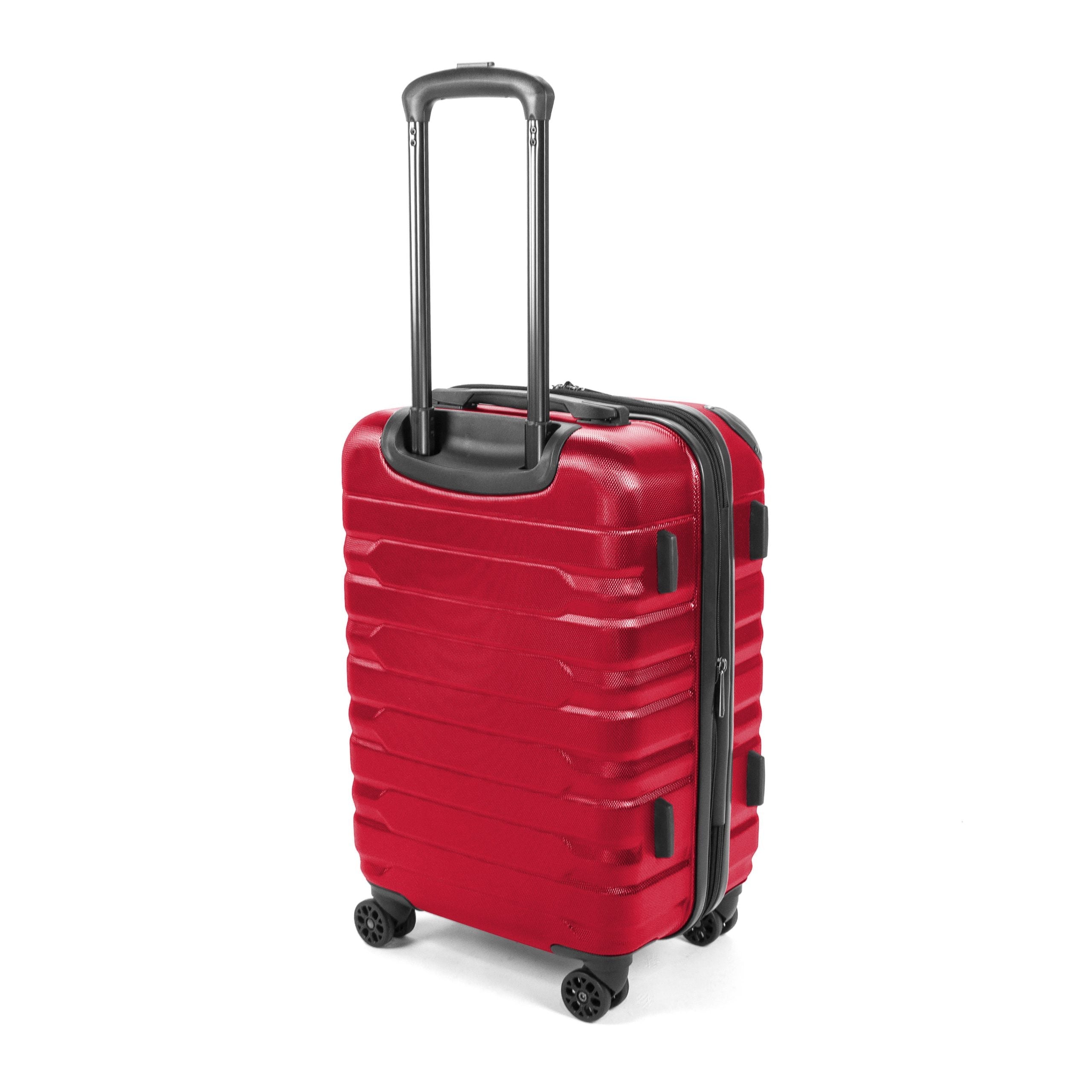  American Flyer American Flyer Mina 3-Piece Hardside Spinner Luggage Set - Red - Bonton