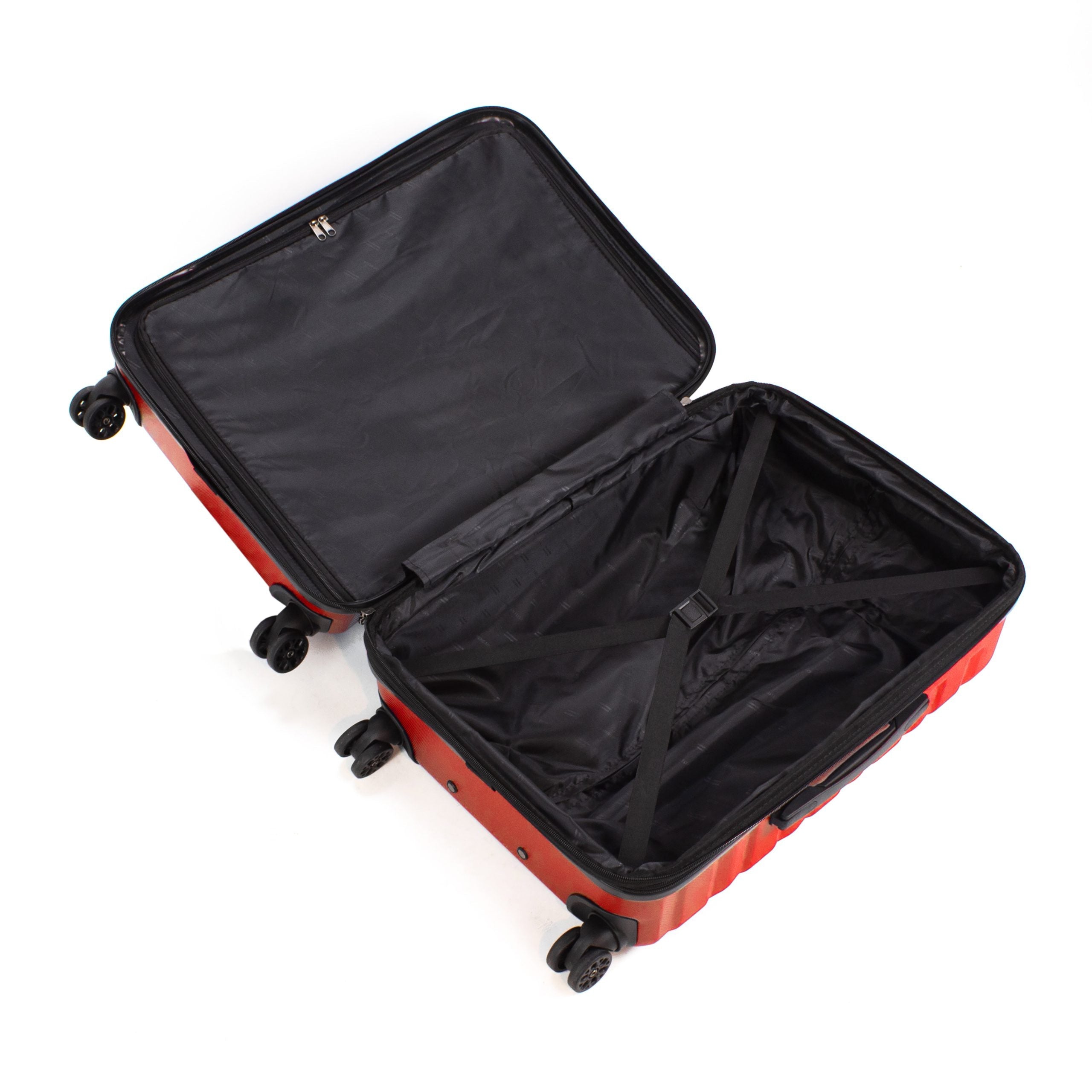  American Flyer American Flyer Mina 3-Piece Hardside Spinner Luggage Set - Red - Bonton