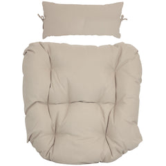 Danielle Hanging Egg Chair Cushion and Headrest Pillow 2 Piece Set