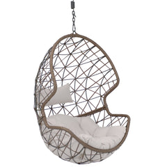 Danielle Hanging Basket Egg Chair Swing with Cushion 2 Piece Set