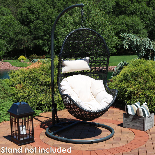 Cordelia Hanging Basket Egg Chair Swing with Cushion 2 Piece Set