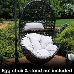 Cordelia Hanging Egg Chair Cushion and Headrest Pillow 2 Piece Set