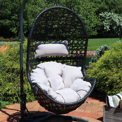 Cordelia Hanging Basket Egg Chair Swing with Cushion 2 Piece Set