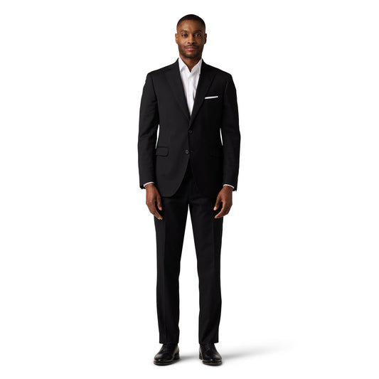 Tailored Fit Performance Suit-Black-36R