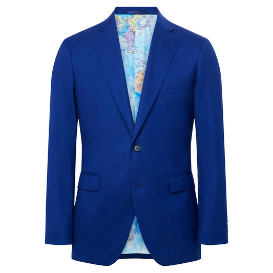 Tailored Fit Performance Suit Jacket Separate-Cobalt-38R