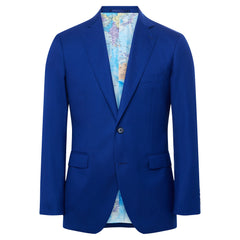 Tailored Fit Performance Suit Jacket Separate-Cobalt-38R