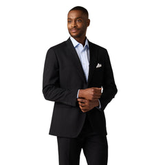 Classic Fit Performance Suit Jacket Separate-Black-38R